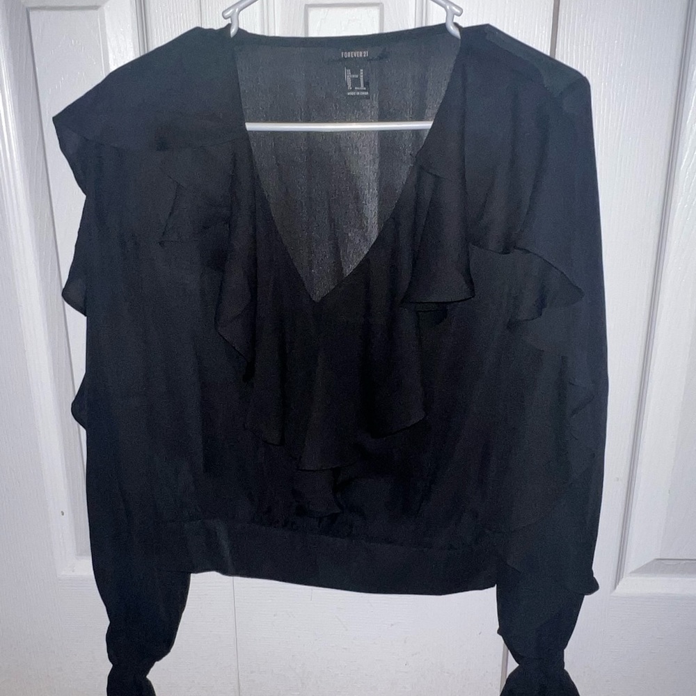 Forever 21 black dress shirt